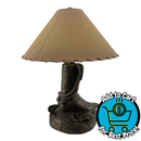 Vintage Cowboy Boot and G Belt and Poker Chips Table Lamps