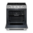 KitchenAid 5.0 Cu. Ft. Smart Slide-in Gas Range with Convection Cooking Modes and 2-in-1 Burner