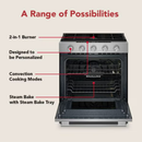 KitchenAid 5.0 Cu. Ft. Smart Slide-in Gas Range with Convection Cooking Modes and 2-in-1 Burner