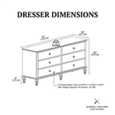 Madison Park Signature 70" Victoria 6-Drawer Wood Dresser