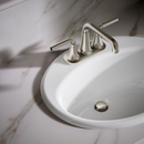 Kohler Farmington Cast Iron 16.25" Drop-in Oval Traditional Bathroom Sink
