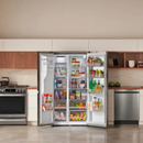 LG 27 cu. ft. Smart Side-By-Side InstaView Door-in-Door Refrigerator with Craft Ice