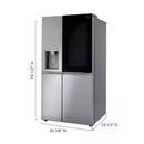 LG 27 cu. ft. Smart Side-By-Side InstaView Door-in-Door Refrigerator with Craft Ice
