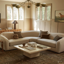 Lulu and Georgia Mars Travertine Coffee Table