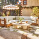 Lulu and Georgia Clouded Square Coffee Table by Sarah Sherman Samuel