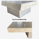 Lulu and Georgia Mars Travertine Coffee Table