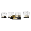 Z-Lite Bleeker Street 33" 4-Light Transitional Bathroom Vanity light