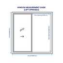 JELD-WEN V-2500 35.5" x 35.5" Left-Handed Black with White Interior Vinyl Sliding Window With Annealed Glass