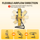 Maxcuum 20-in High Velocity Indoor Industrial Fan, in Yellow