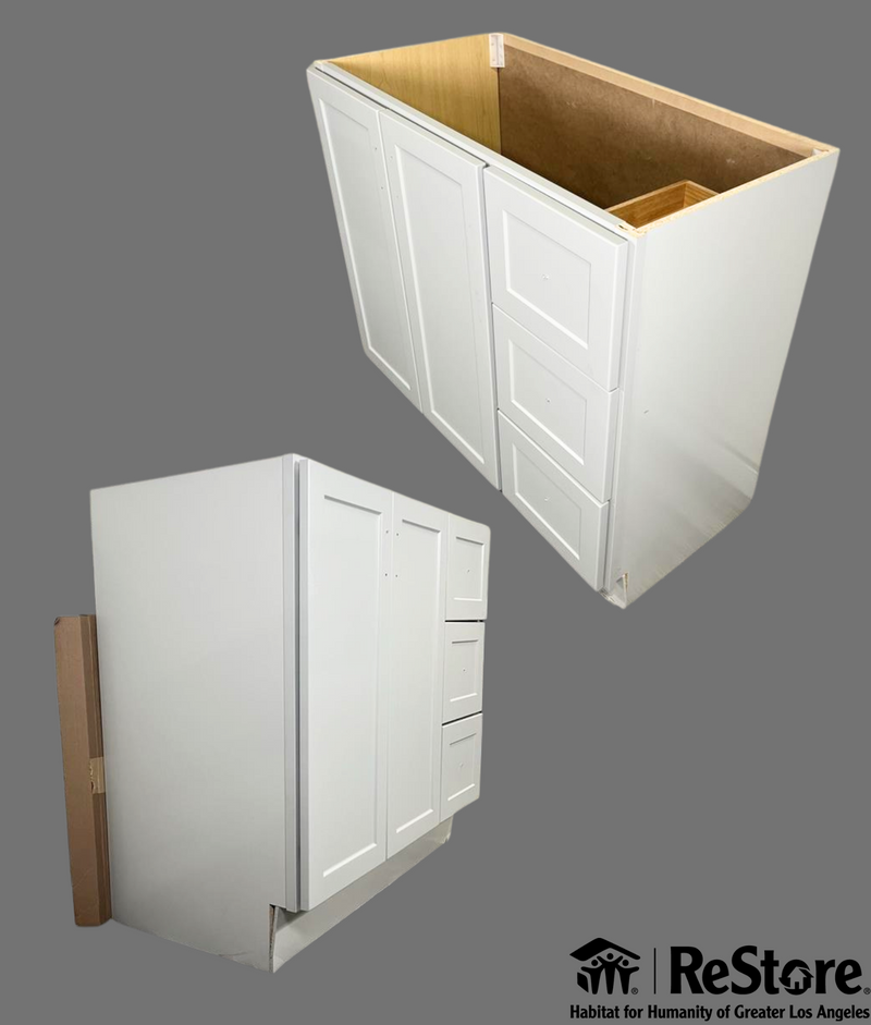 Style Selections Davies 36-in Gray Single Sink Bathroom Vanity  (NO TOP)