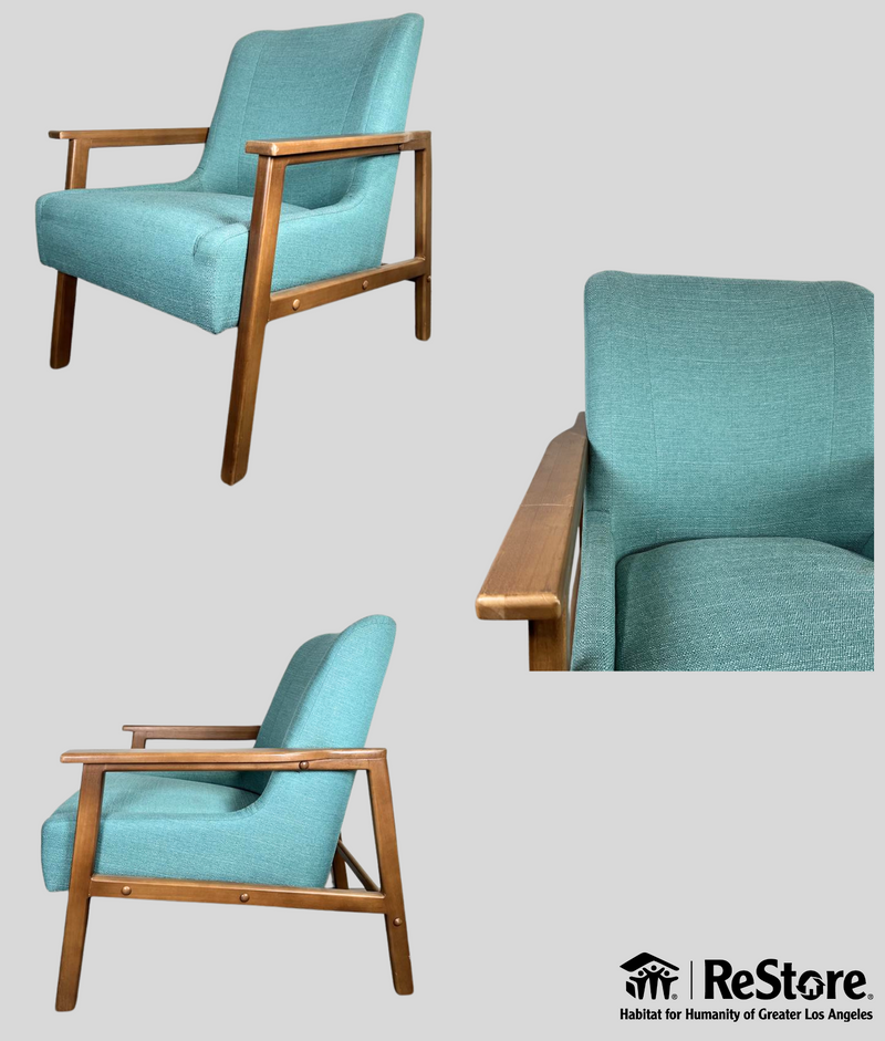 Hudson lounge chair in Ocean Woven by Novogratz