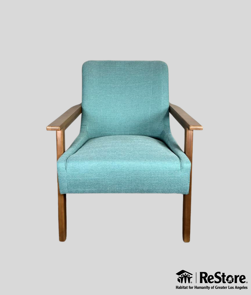 Hudson lounge chair in Ocean Woven by Novogratz