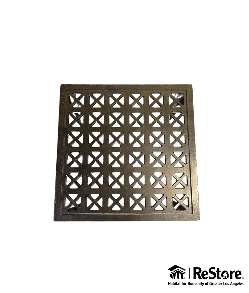 Kata Outdoor Square Cast Aluminum Side Table, Bronze