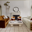 Lulu and Georgia Clouded Square Coffee Table by Sarah Sherman Samuel