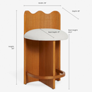 Lulu and Georgia Ripple Counter Stool by Sarah Sherman Samuel