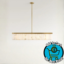 Pottery Barn Windham Alabaster Linear Chandelier