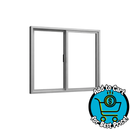 Milgard V300 47.25"x40.75" Trinsic Series Left-Handed Vinyl Sliding Window w/ Screen
