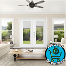 JELD-WEN 68" x 77" Jamb Primed Steel Right-hand inswing French Patio Door with Blinds