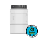 7.4 cu.ft. vented Front Load Electric Dryer in White with Premium Motor
