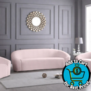 Meridian Furniture Riley 91" Velvet Upholstered Sofa