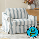 Estevan Farmhouse Slipcovered Chair by Lark Manor