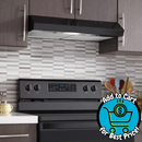 Whirlpool 30" Under Cabinet Range Hood in Black