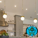 Z-Lite Calhoun Heritage Brass Transitional Pendant Light