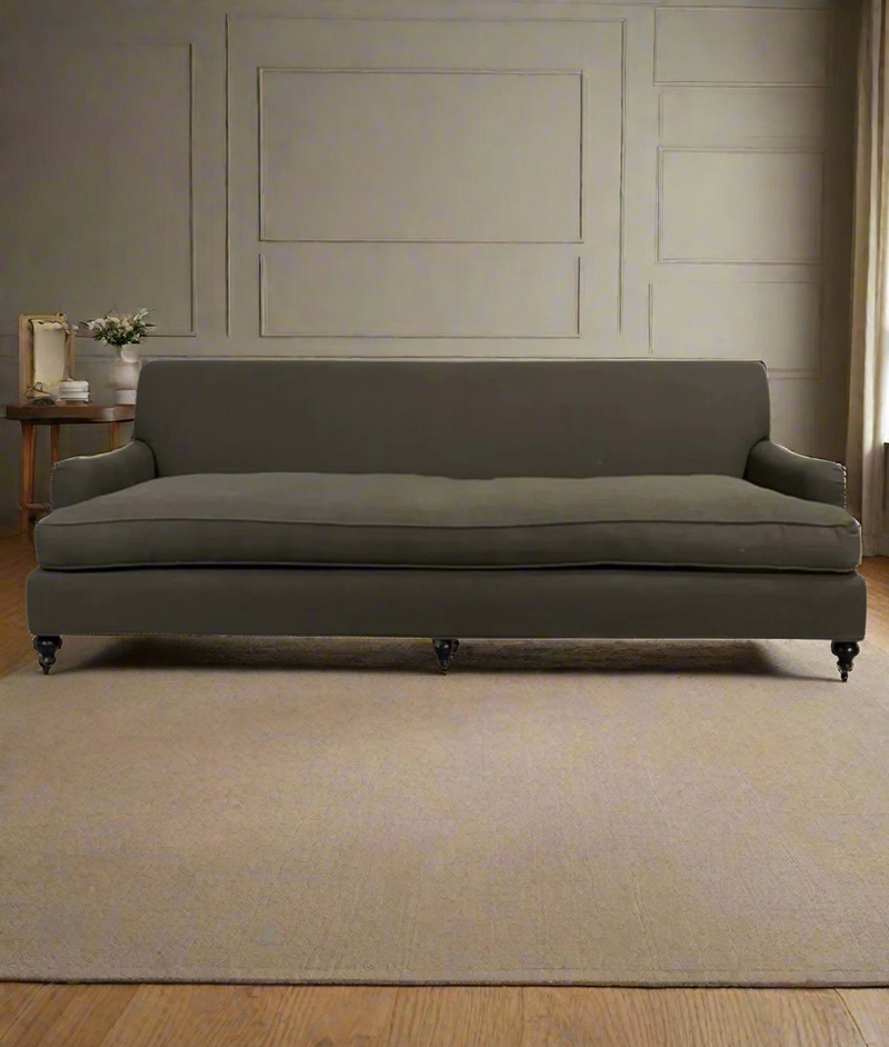 English Roll Arm Sofa 90"