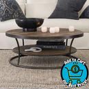 Four Hands Bartlett Round Metal and Reclaimed Coffee Table