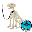 Skeleton Dog with Light Up Eyes, 4ft Height, Halloween