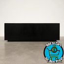 Fendi Casa Black Crocodile Embossed Credenza