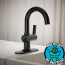 KOHLER Premise Matte Black Single Hole Faucet