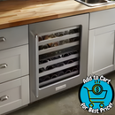 KitchenAid 46 - Bottles Stainless Steel Dual Zone Cooling Built-in Indoor Wine Cooler *DEAL Of the Day*