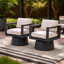 Mirador Outdoor Dining Swivel Captain Chair Set of 2
