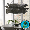 Palecek Miramar Chandelier, Grey