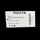 Palecek Yvette 3 Light 24" Wide Empire Outdoor Chandelier
