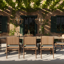 Palecek Yvette 3 Light 24" Wide Empire Outdoor Chandelier