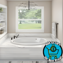 KOHLER Sunward White Acrylic Oval Drop-in Soaking Bathtub -Reversible Drain