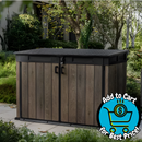 Keter Signature Horizontal Storage Shed - Walnut Brown 6' x 3.5'