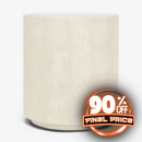 Made Goods Cara Realistic Faux Shagreen Side Table White