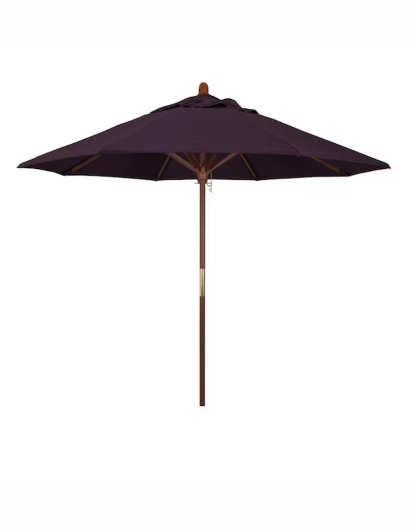 California Umbrella 9-ft Purple No-tilt Market Patio Umbrella