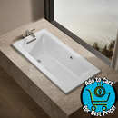 Kohler Archer 60" x 30" Drop-in Bath with Bask Heated Surface