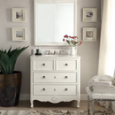 34" Benton Collection Antique White Daleville Bathroom Sink Vanity
