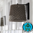 Palecek Brunswick One Light Outdoor Wall Sconce Charcoal