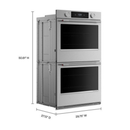 30-inch Smart Electric Double Wall Oven with Assisted Cooking Modes - PrintShield™ Finish