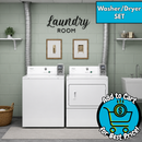 Commercial Coin Operated Top-Load Washer & Whirlpool 7.4 cu. ft. 120-Volt White Commercial Gas Vented Dryer Set
