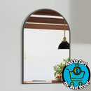 Design House Maeve 24" W x 36" H Transitional Arched Framed Bathroom Wall Mirror