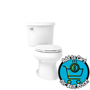KOHLER Leeward The Complete Solution White Elongated 2-piece Toilet 12-in Rough-In Water Sense 1.28 GPF
