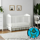 Baby Relax Adele 3-in-1 Convertible Crib, White