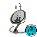 Maxi-Cosi Cassia Baby Swing - Classic Graphite: Adjustable Speed, Reclining Seat, Battery Operated,